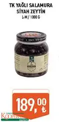 TK YAĞLI SALAMURA SİYAH ZEYTİN 1000 G TK YAĞLI SALAMURA SİYAH ZEYTİN 1000 G